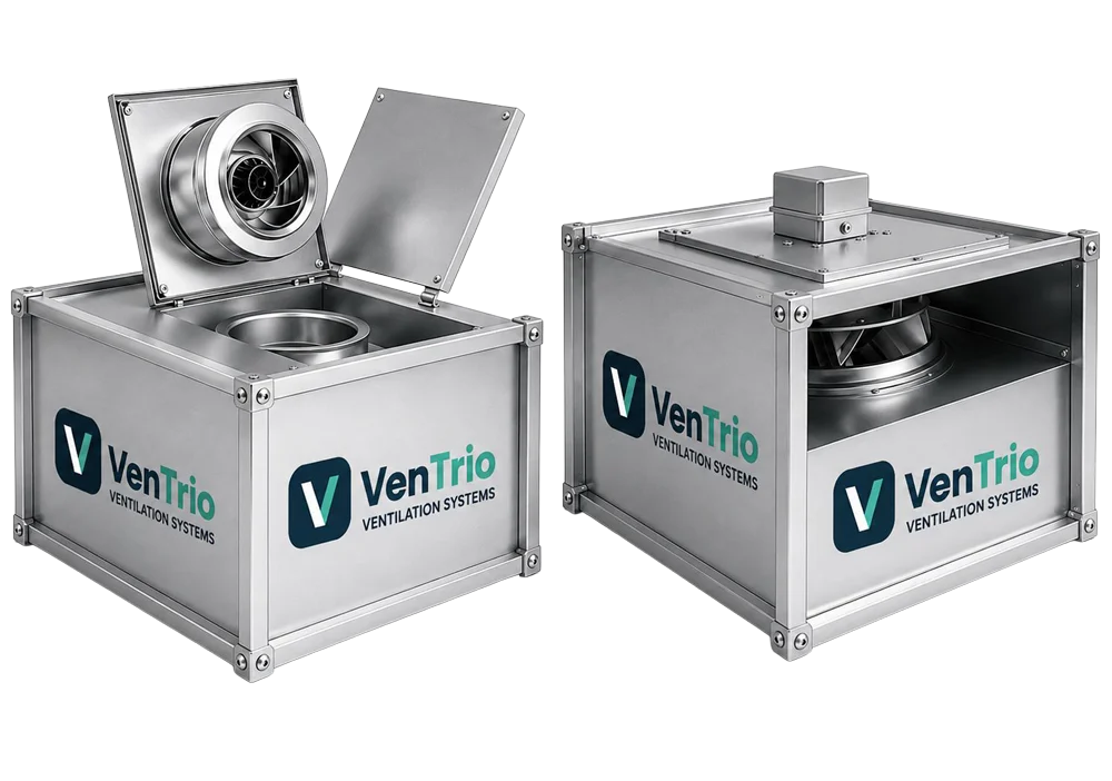 VenTrio External-Motor Rectangular Duct Centrifugal Fan